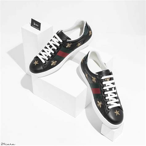 gucci sneakers with stars|gucci ace bee platform sneakers.